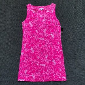 New York & Co. Knee Length Split-Neck Shift Dress